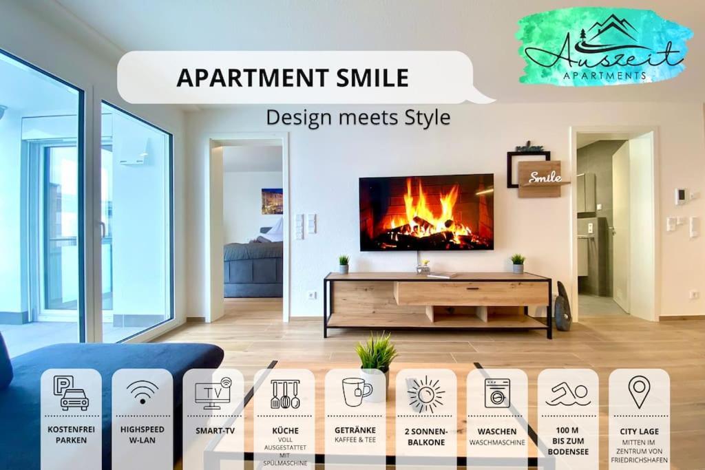 Auszeit Apartment Smile Friedrichshafen Bagian luar foto